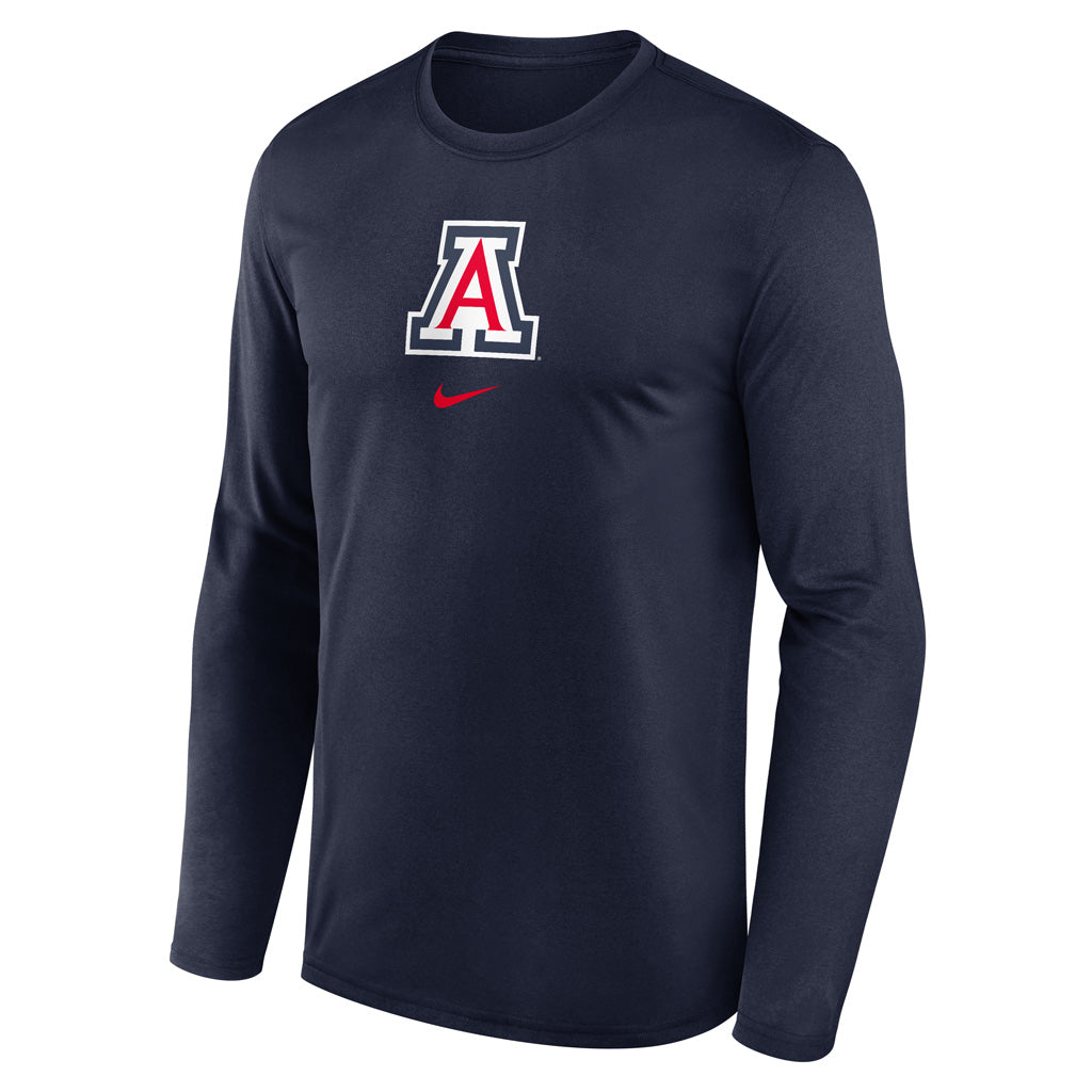 NCAA Arizona Wildcats Nike Dri-Fit Game Shoot Long Sleeve T-Shirt - Navy