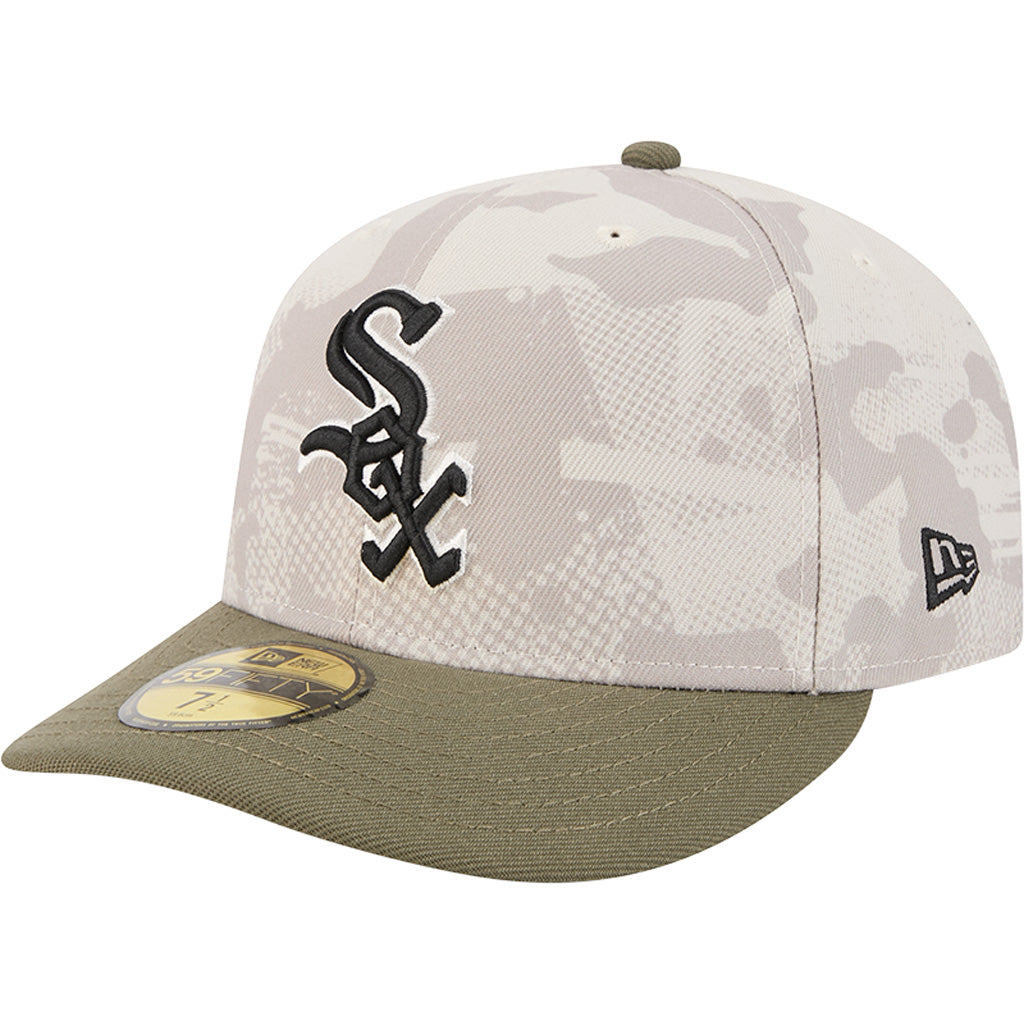MLB Chicago White Sox New Era 2025 Armed Forces Day 59FIFTY Fitted Hat - Stone
