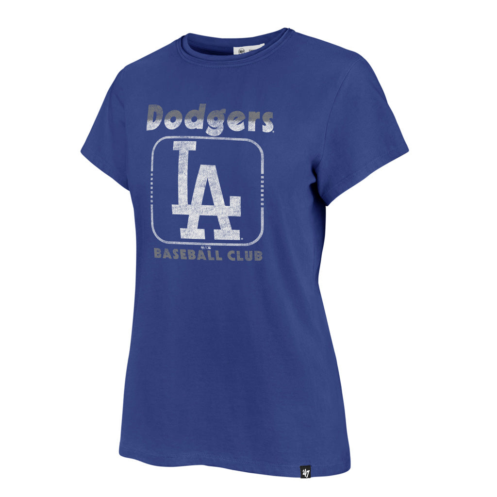 MLB Los Angeles Dodgers Women's '47 In Stereo Frankie T-Shirt - Blue