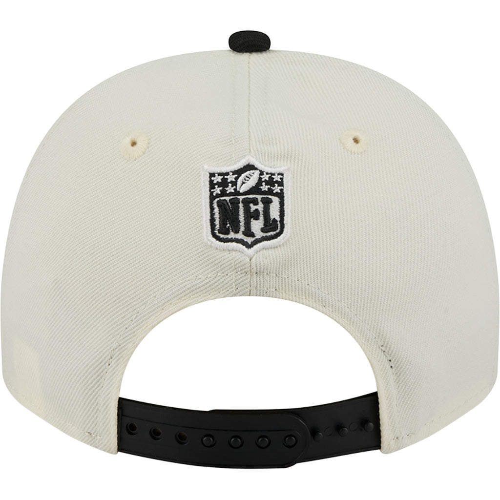 NFL Las Vegas Raiders New Era 2025 Draft 9FIFTY A-Frame Hat  - Chrome