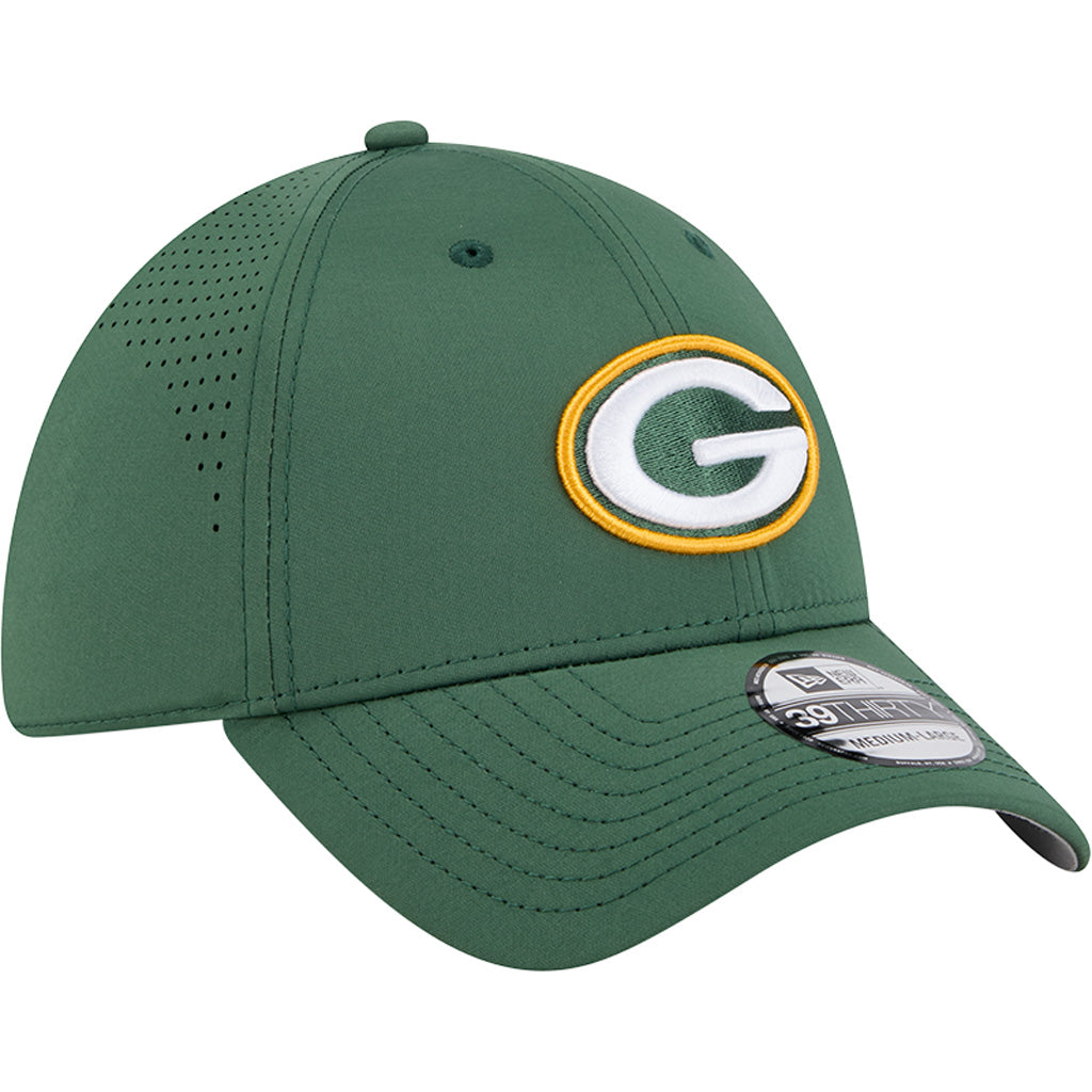 NFL Green Bay Packers New Era Mid Perf 39THIRTY Flex Fit Hat - Green