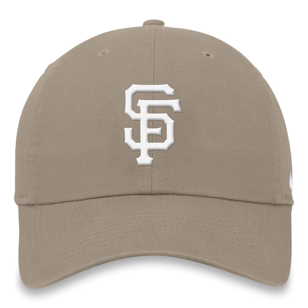 MLB San Francisco Giants Nike White Logo Adjustable Hat - Tan