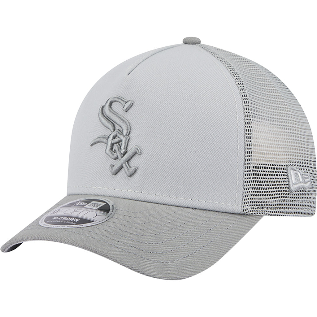 MLB Chicago White Sox New Era Gray Tonal 9FORTY M-Crown Snapback Trucker Hat - Gray