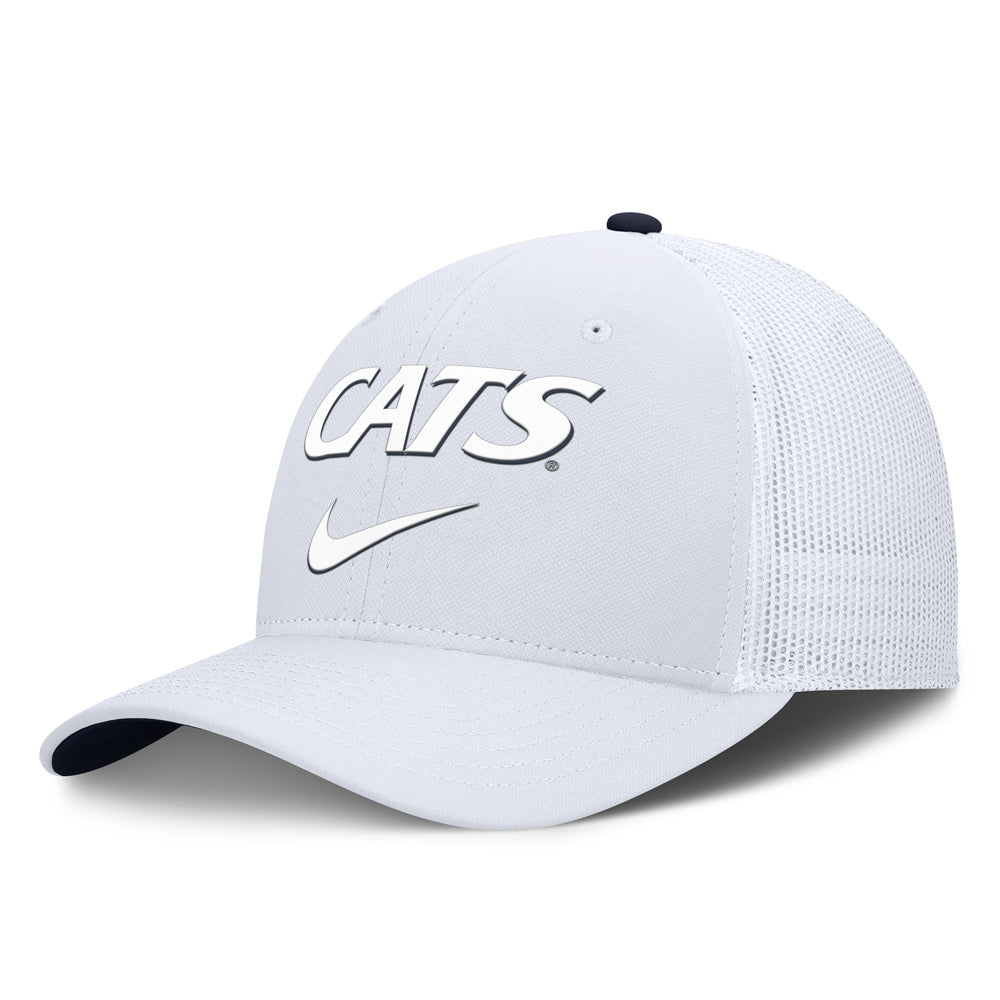 NCAA Arizona Wildcats Nike White Out Edge Snap Adjustable Hat - White