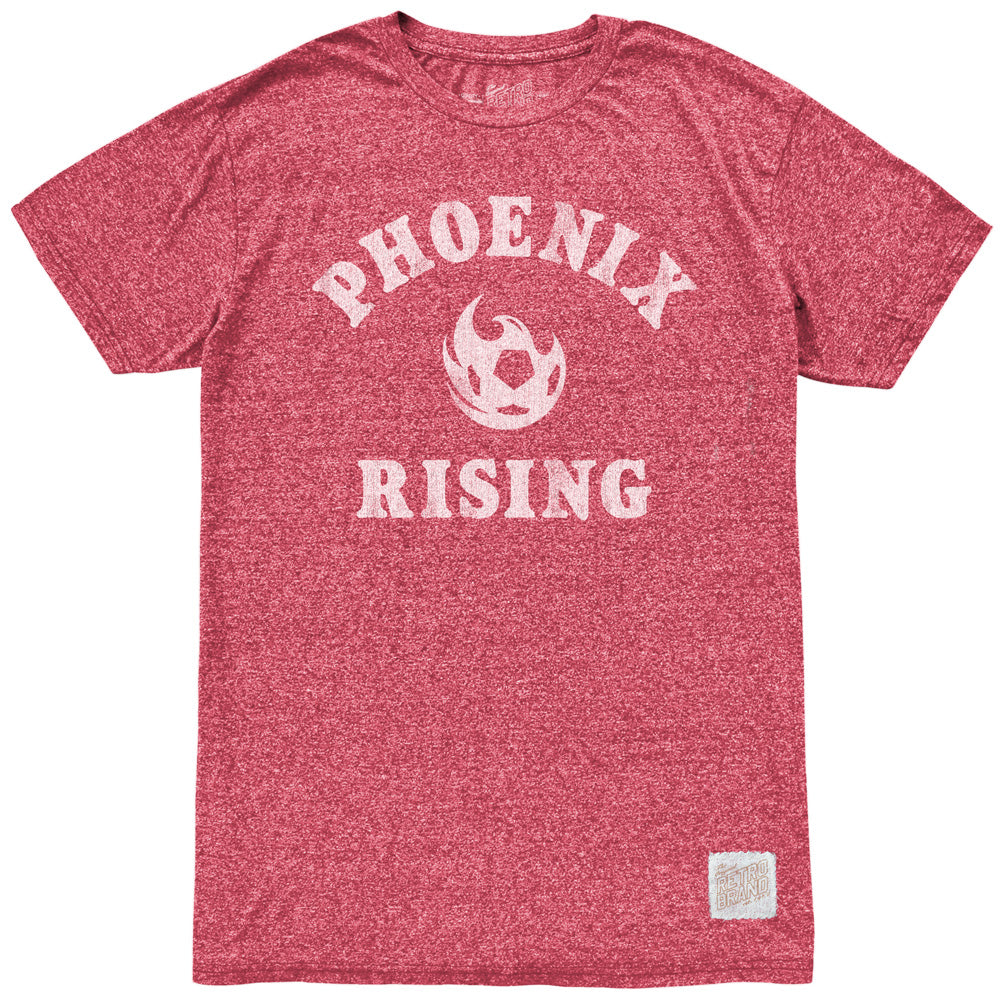 Phoenix Rising Retro Brand Home Stack Mock Twist T-Shirt - Red