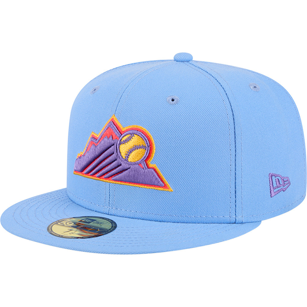 MLB Colorado Rockies New Era 2025 City Connect Authentic Collection 59FIFTY Fitted Hat - Light Blue