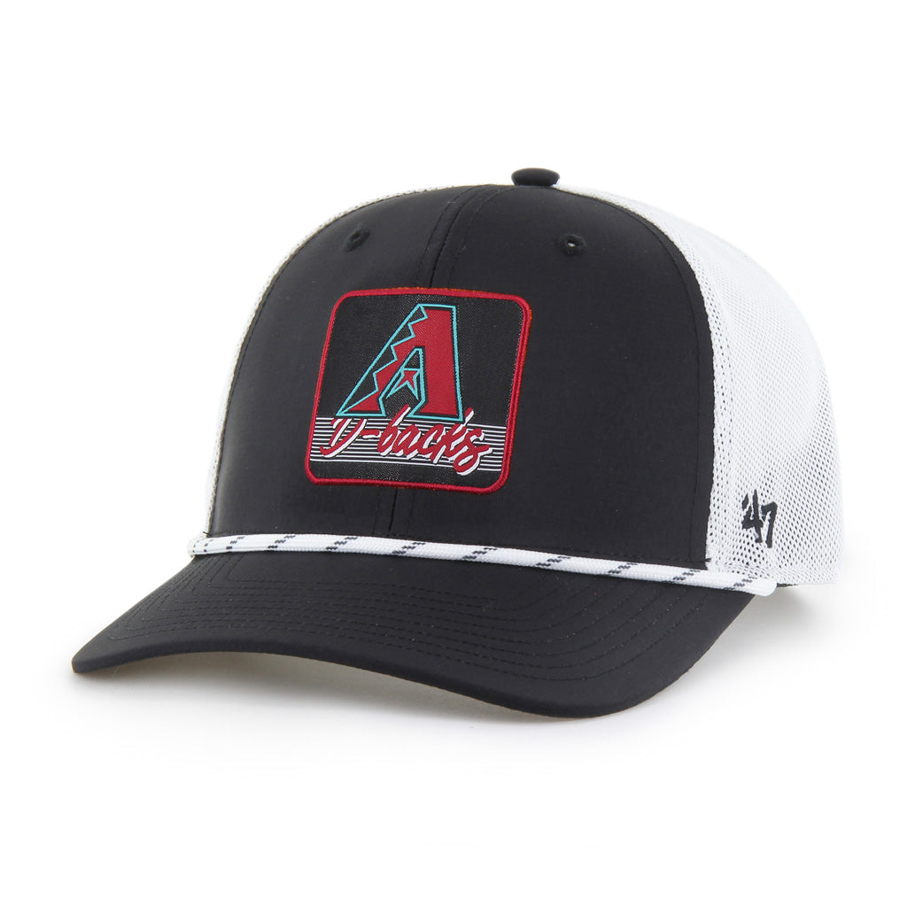 MLB Arizona Diamondbacks '47 Scratch Brrr Trucker Snapback Hat - Black