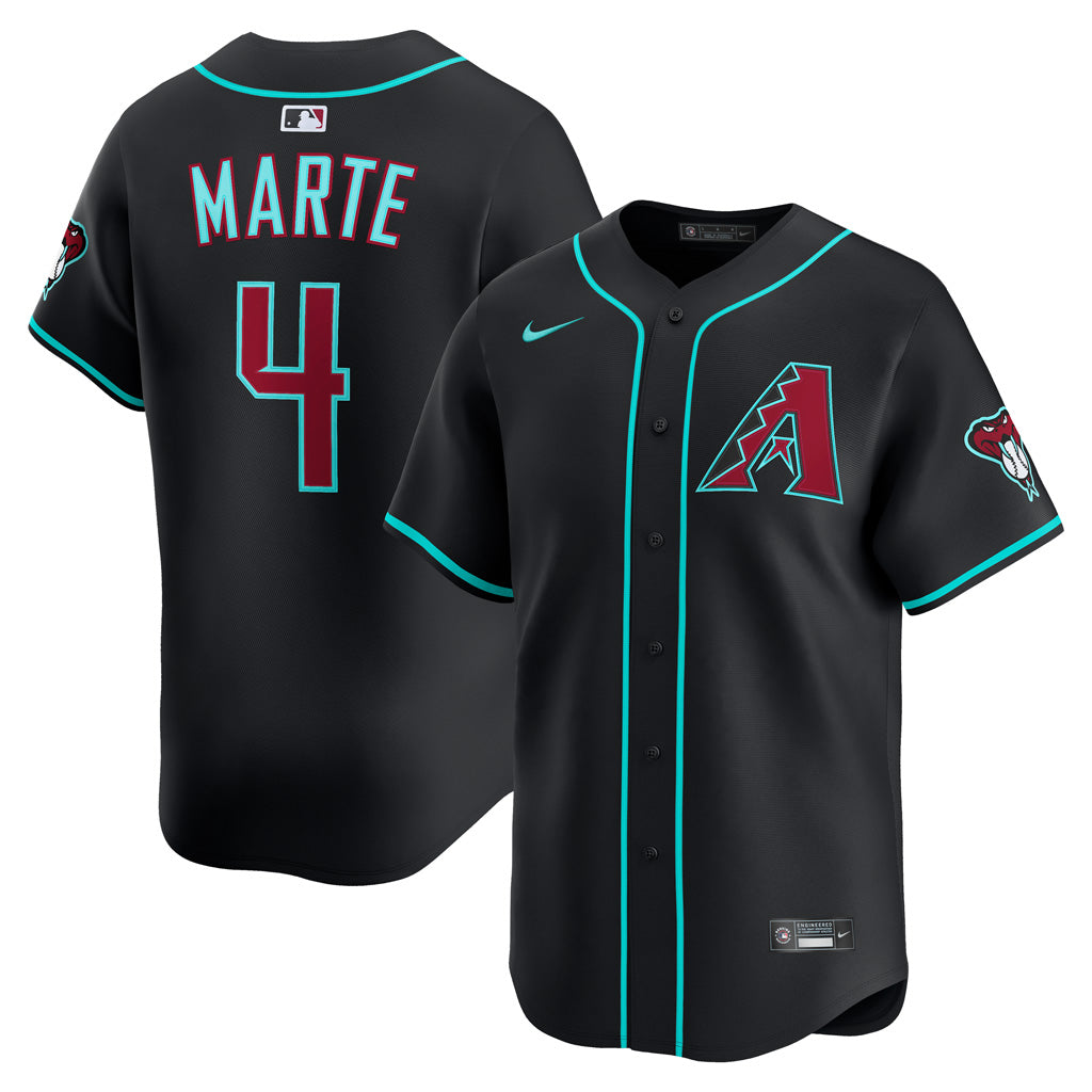 MLB Arizona Diamondbacks Ketel Marte Nike Alternate Limited Jersey - Black