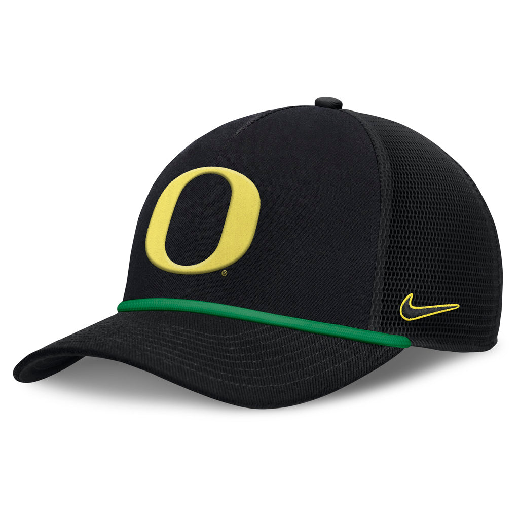 NCAA Oregon Ducks Nike Primary Logo Snapback Trucker Hat - Black