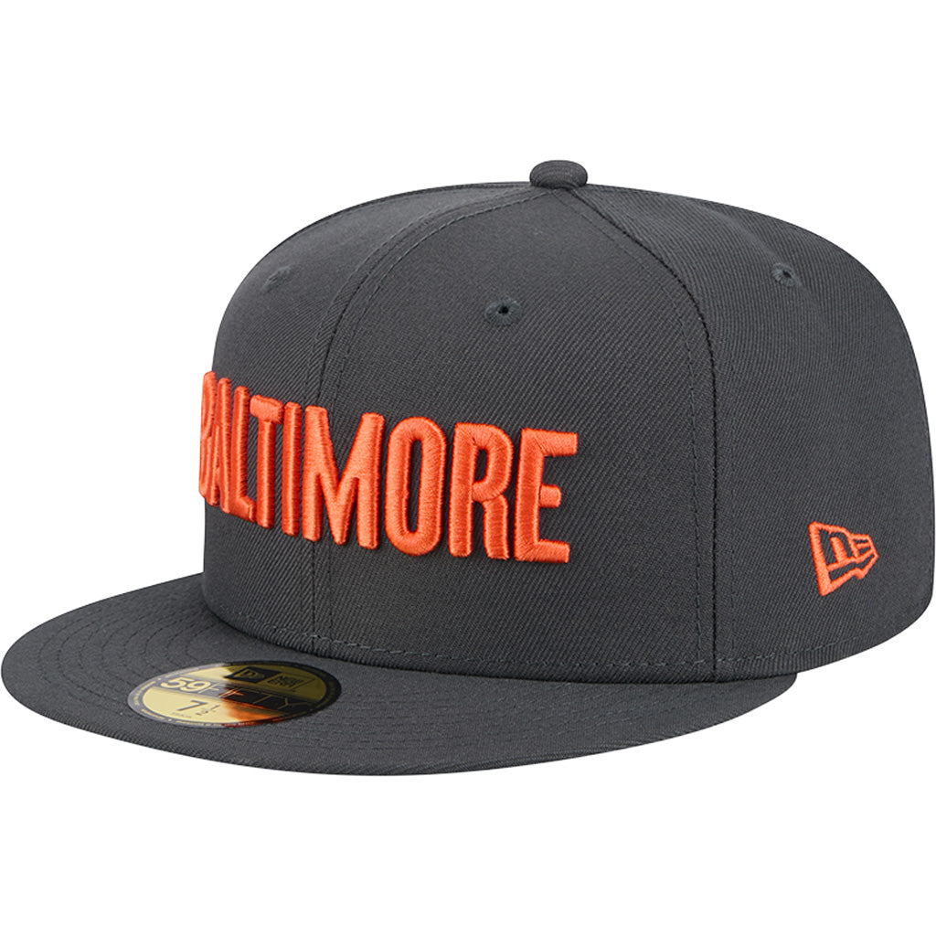 MLB Baltimore Orioles New Era City Connect Fan Pack 59FIFTY Fitted Hat - Charcoal