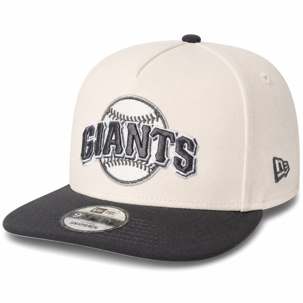 MLB San Francisco Giants New Era Gridiron Chrome 9FIFTY A-Frame- Cream
