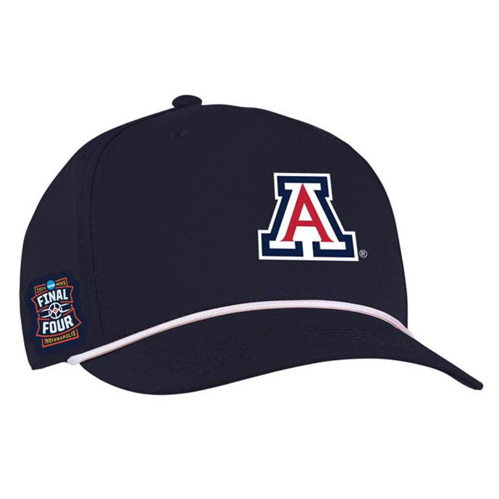 NCAA Arizona Wildcats Ahead 2026 Final Four Primary Logo Alto Adjustable Hat - Navy