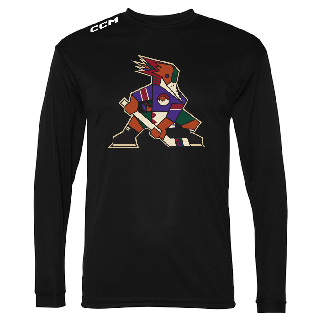 Tucson Roadrunners CCM Kachina Logo Long Sleeve T-Shirt - Black