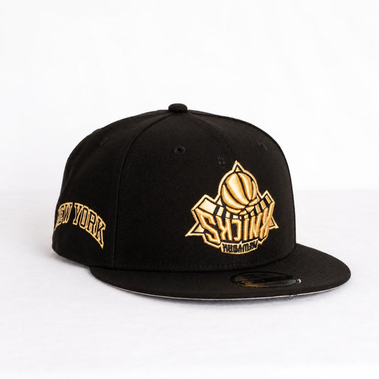NBA New York Knicks New Era Gold Digger 9FIFTY Snapback Hat- Black