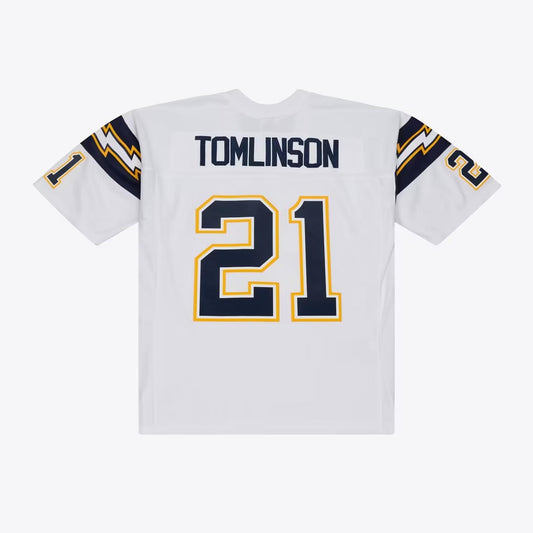 NFL San Diego Chargers LaDainian Tomlinson Mitchell & Ness 2001 Legacy Jersey- White