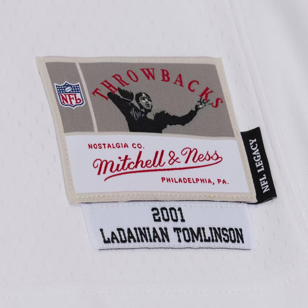 NFL San Diego Chargers LaDainian Tomlinson Mitchell & Ness 2001 Legacy Jersey- White