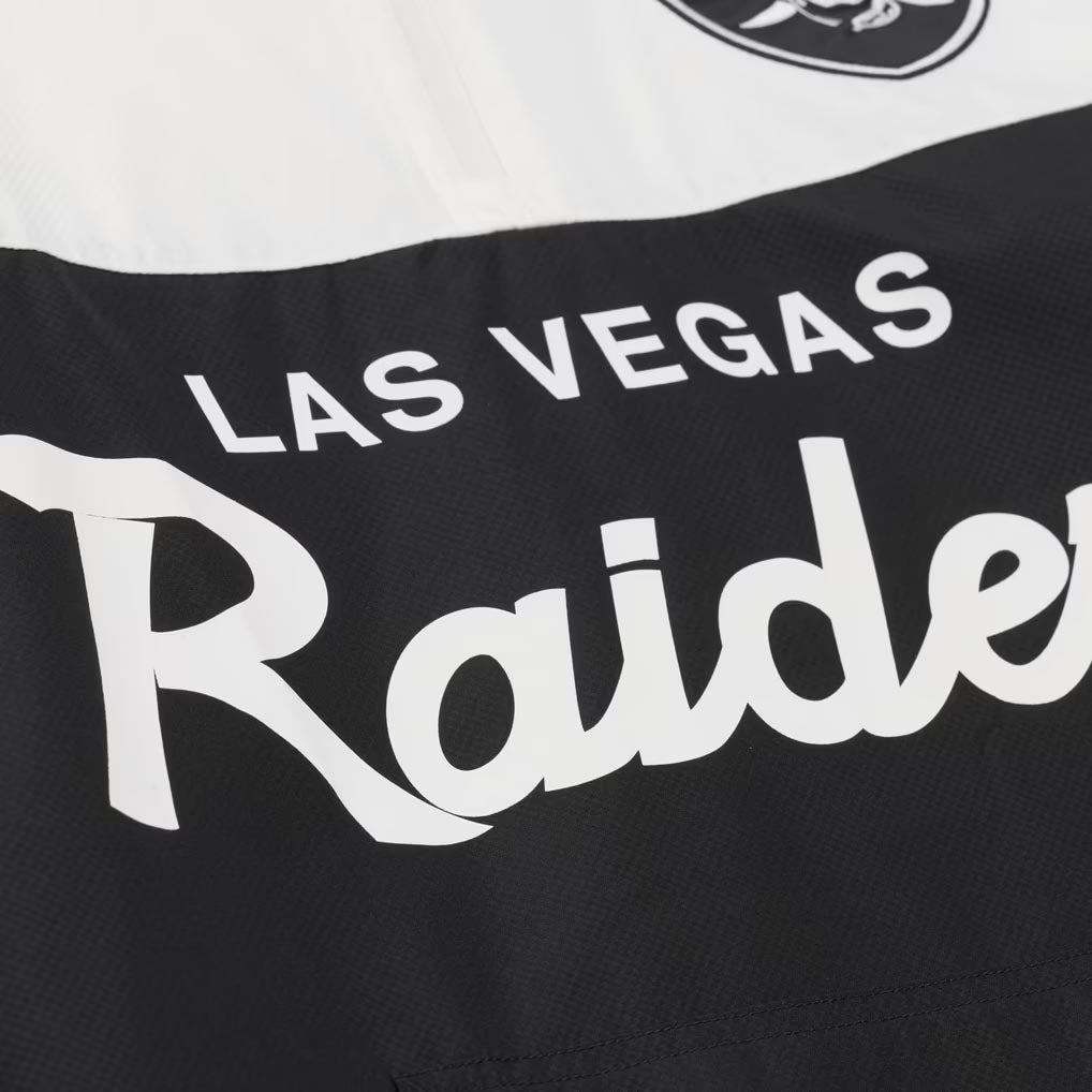 NFL Las Vegas Raiders Mitchell & Ness Head Coach Lightweight Windbreaker Jacket- Black