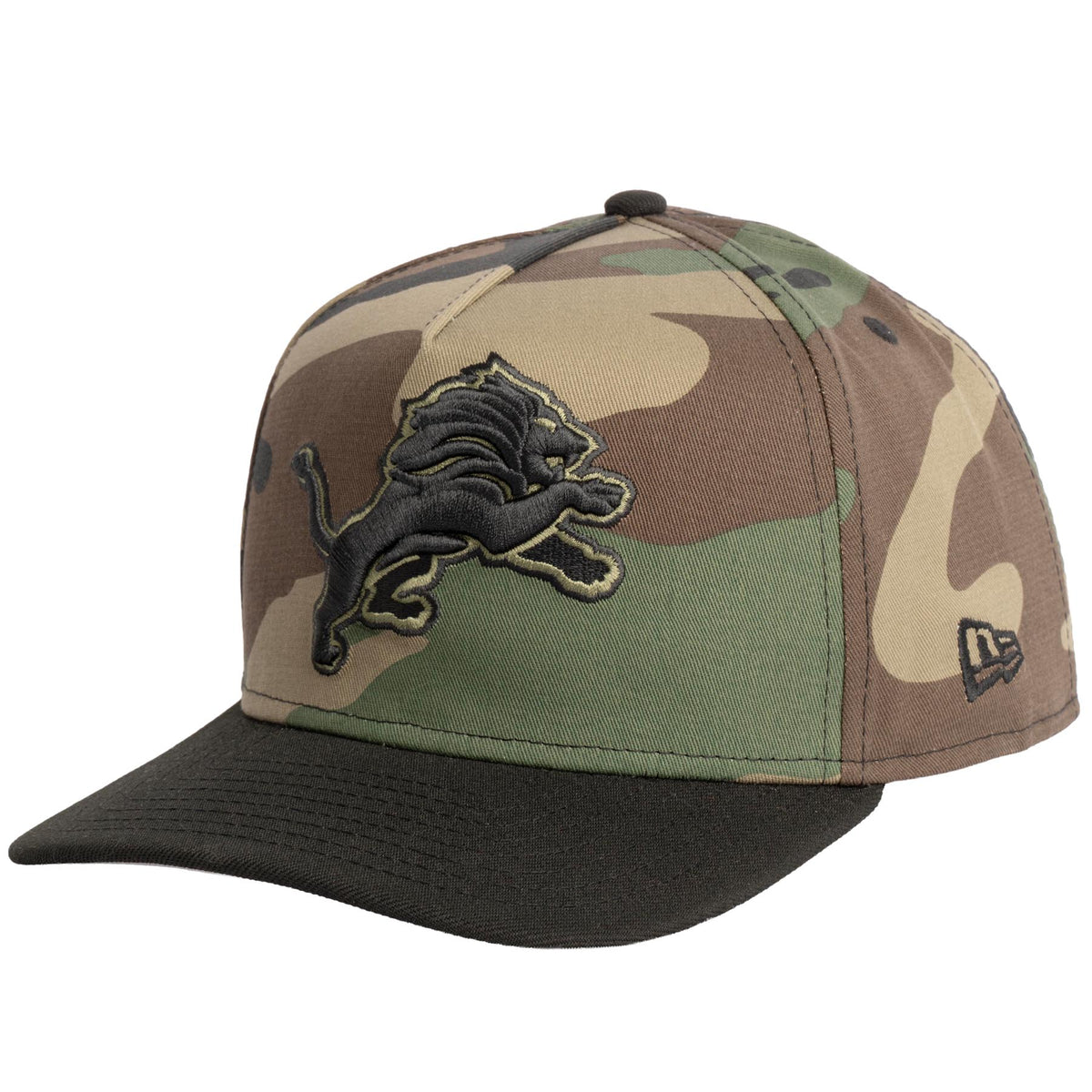 NFL Detroit Lions New Era Woodland Ops 9FIFTY A-Frame Snapback Hat- Camo
