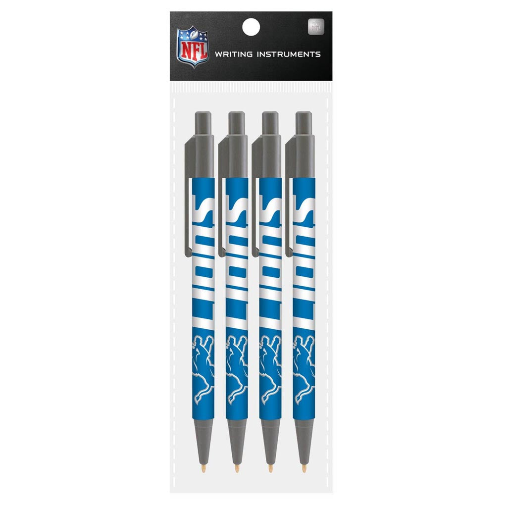 NFL Detroit Lions Mojo 4-Pack Retractable Pens
