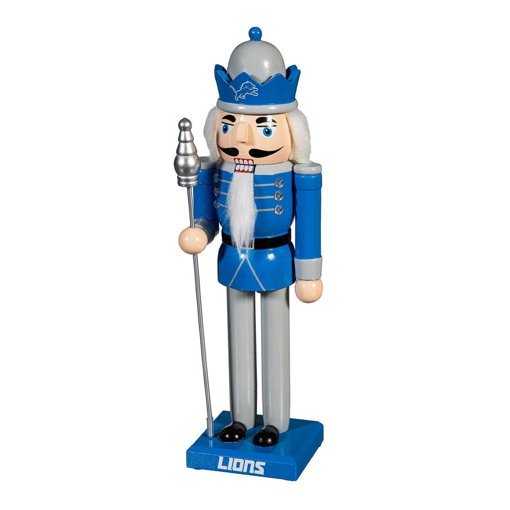 NFL Detroit Lions Evergreen 12" Nutcracker