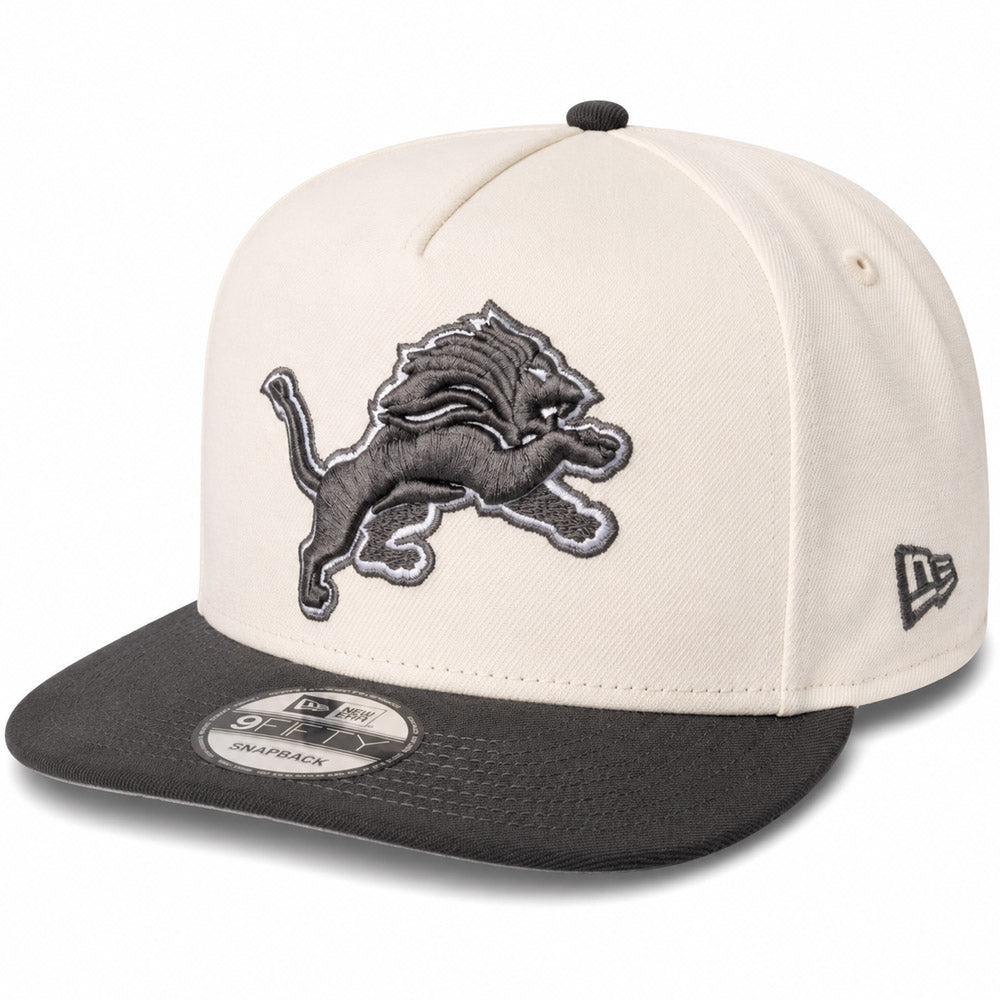 NFL Detroit Lions New Era Gridiron Chrome 9FIFTY A-Frame- Cream