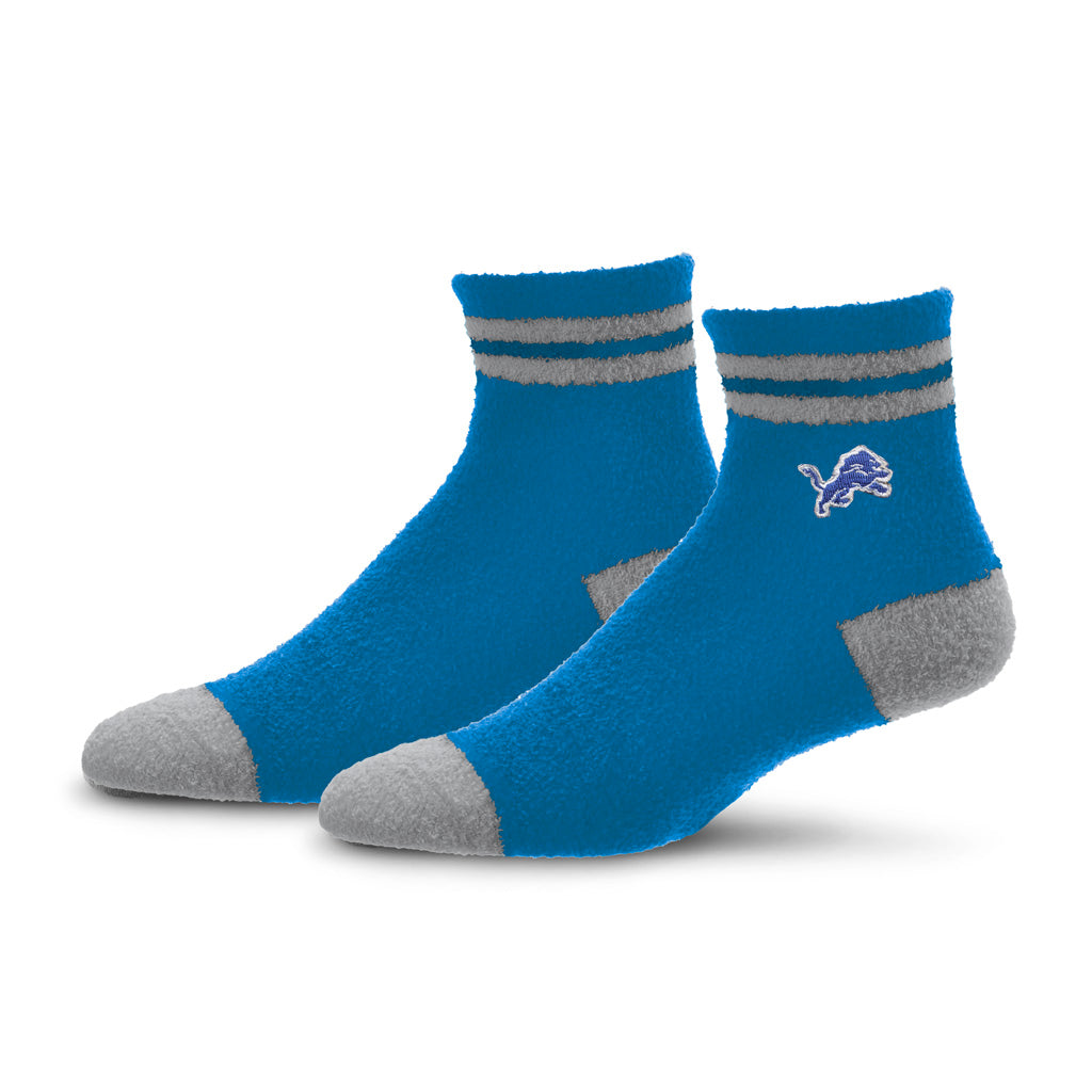 NFL Detroit Lions For Bare Feet Stripe Cozy Socks - Blue