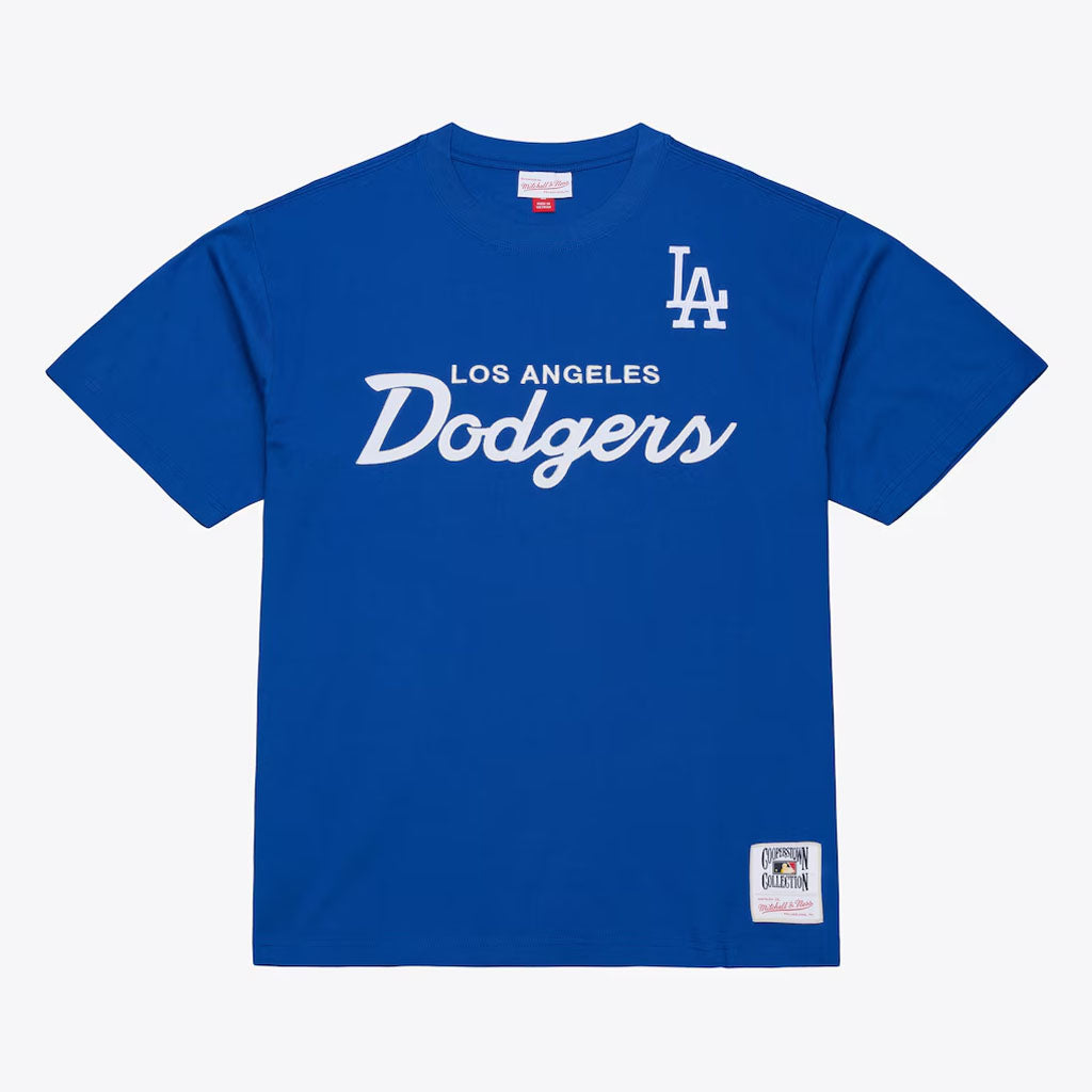 MLB Los Angeles Dodgers Mitchell & Ness Head Coach T-Shirt - Blue