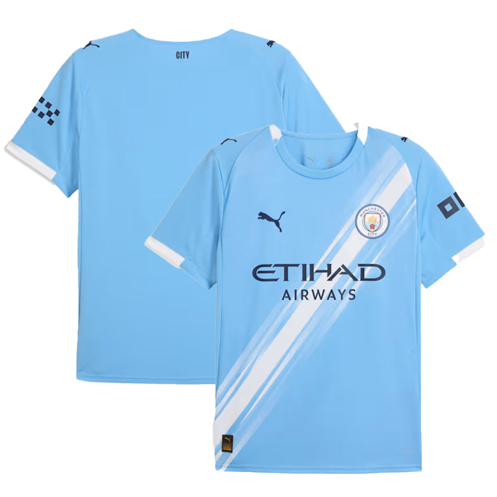 Manchester City Puma 2025-26 Home Replica Jersey - Blue