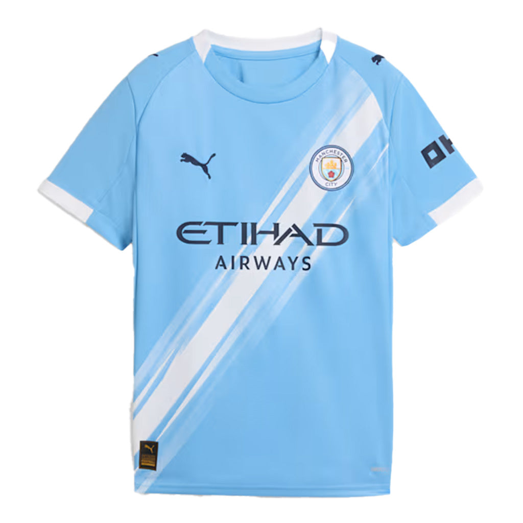 Manchester City Youth Puma 2025-26 Home Replica Jersey - Blue