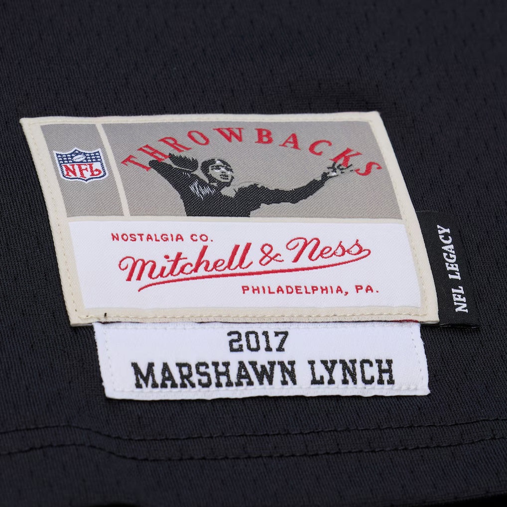 NFL Las Vegas Raiders Marshawn Lynch Mitchell & Ness 2017 Legacy Jersey- Black