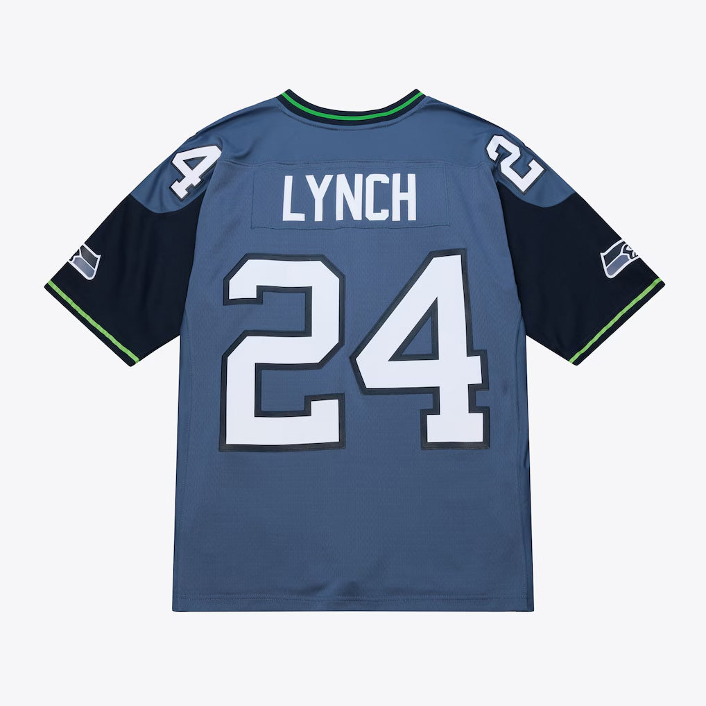 NFL Seattle Seahawks Marshawn Lynch Mitchell & Ness 2010 Legacy Jersey- Navy
