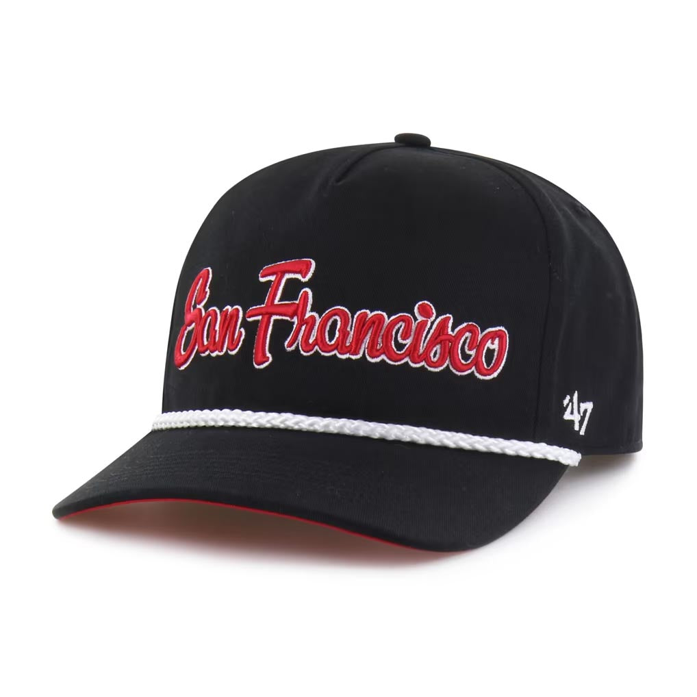 NFL San Francisco 49ers '47 2026 Rivalry Overhand Hitch Adjustable Snapback Hat- Black
