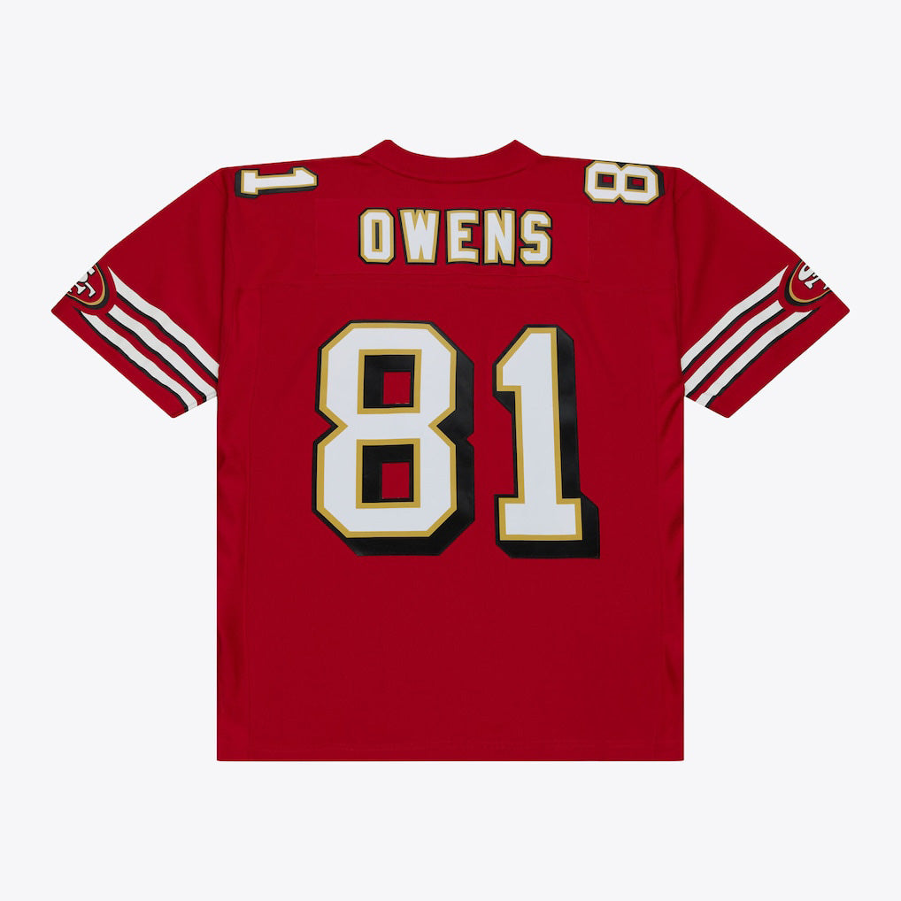 NFL San Francisco 49ers Terrell Owens Mitchell & Ness 1996 Legacy Jersey- Red