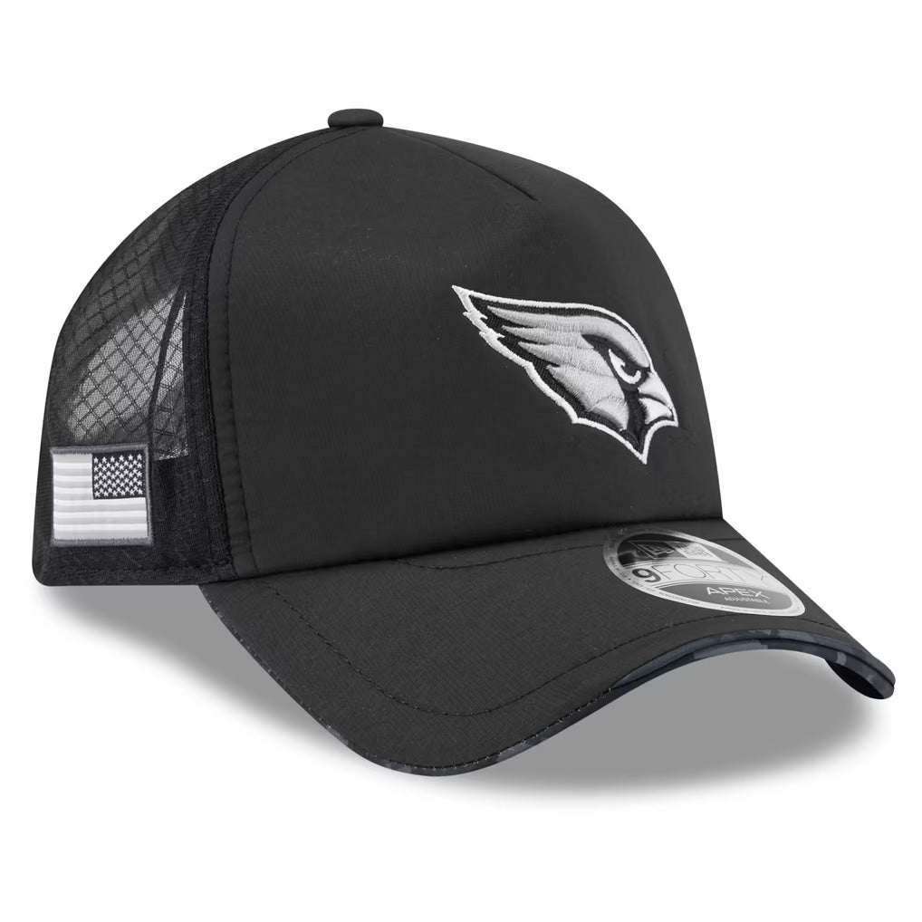 NFL Arizona Cardinals New Era 2026 Salute to Service Apex 9FORTY Snapback Hat- Black