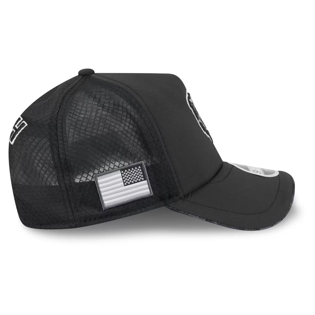 NFL Chicago Bears New Era 2026 Salute to Service Apex 9FORTY Snapback Hat- Black