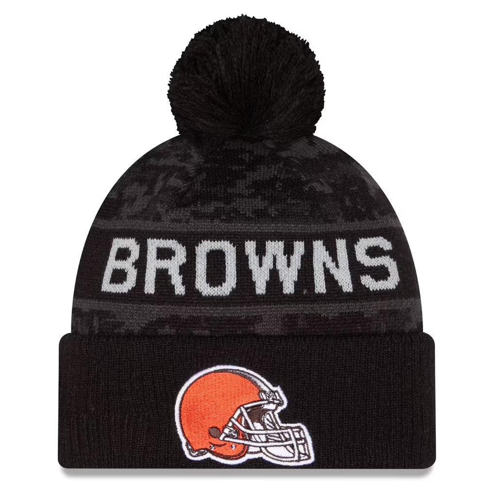 NFL Cleveland Browns New Era 2026 Salute to Service Knit- Black