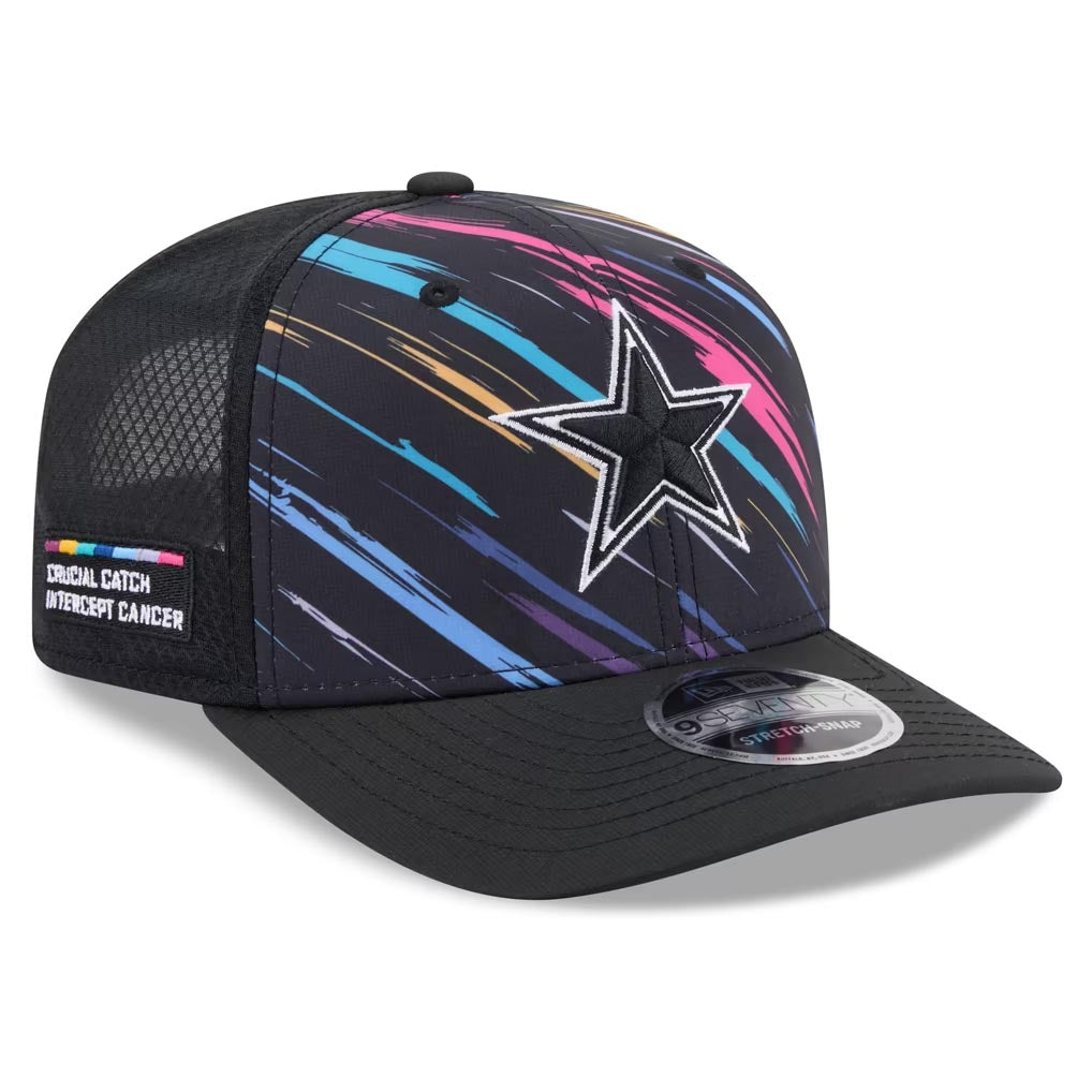 NFL Dallas Cowboys New Era 2026 Crucial Catch 9SEVENTY Stretch-Snap Hat- Black