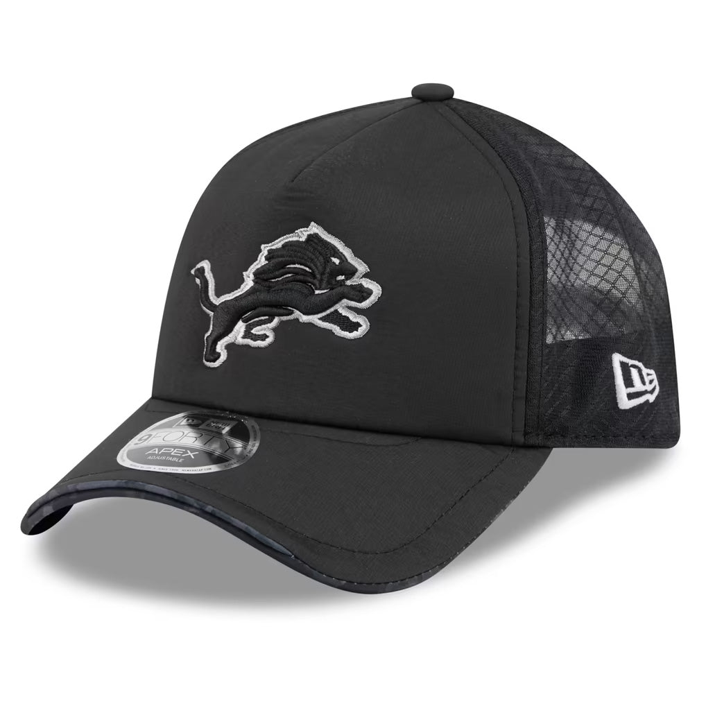 NFL Detroit Lions New Era 2026 Salute to Service Apex 9FORTY Snapback Hat- Black