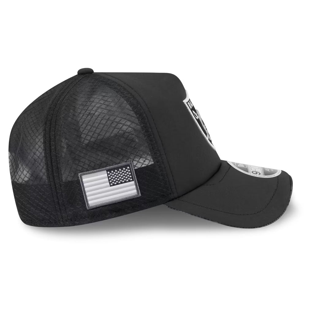 NFL Las Vegas Raiders New Era 2026 Salute to Service Apex 9FORTY Snapback Hat- Black