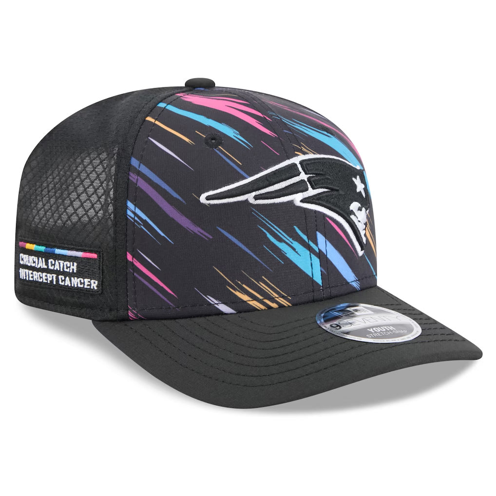 NFL New England Patriots New Era 2026 Crucial Catch 9SEVENTY Stretch-Snap Hat- Black