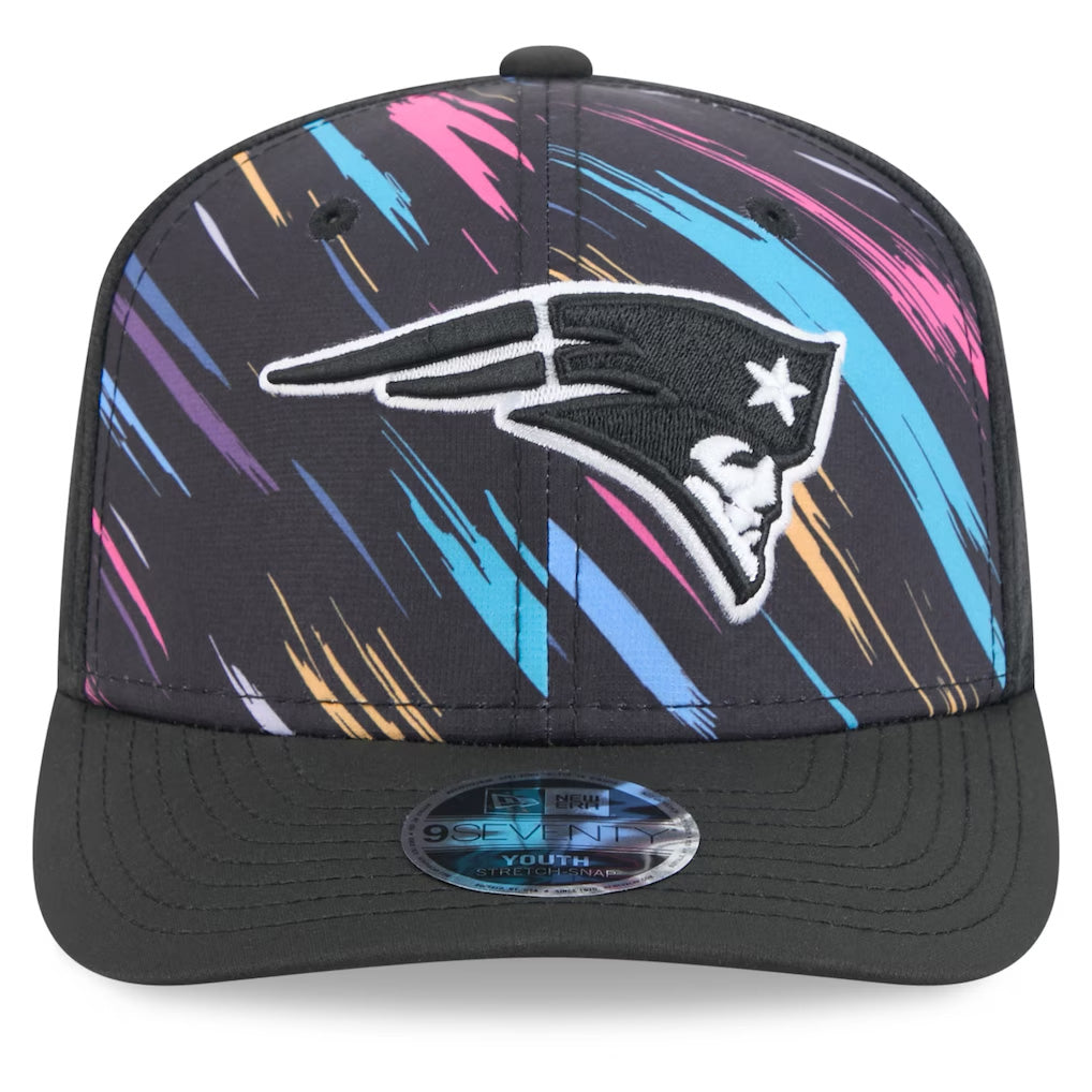 NFL New England Patriots New Era 2026 Crucial Catch 9SEVENTY Stretch-Snap Hat- Black