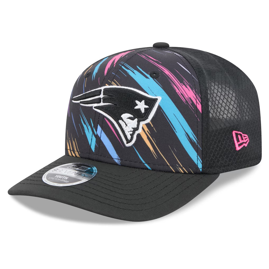 NFL New England Patriots New Era 2026 Crucial Catch 9SEVENTY Stretch-Snap Hat- Black
