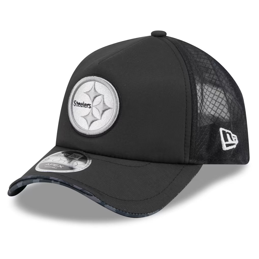 NFL Pittsburgh Steelers New Era 2026 Salute to Service Apex 9FORTY Snapback Hat- Black