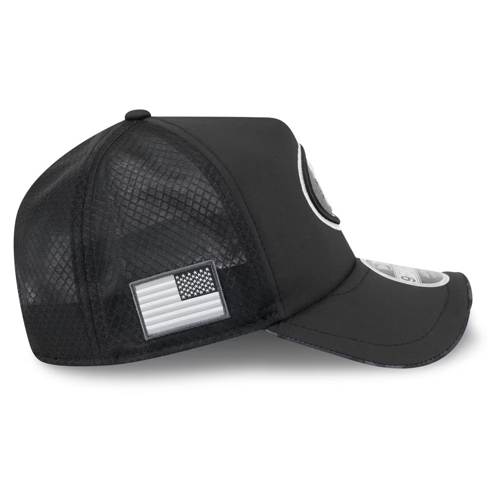 NFL San Francisco 49ers New Era 2026 Salute to Service Apex 9FORTY Snapback Hat- Black
