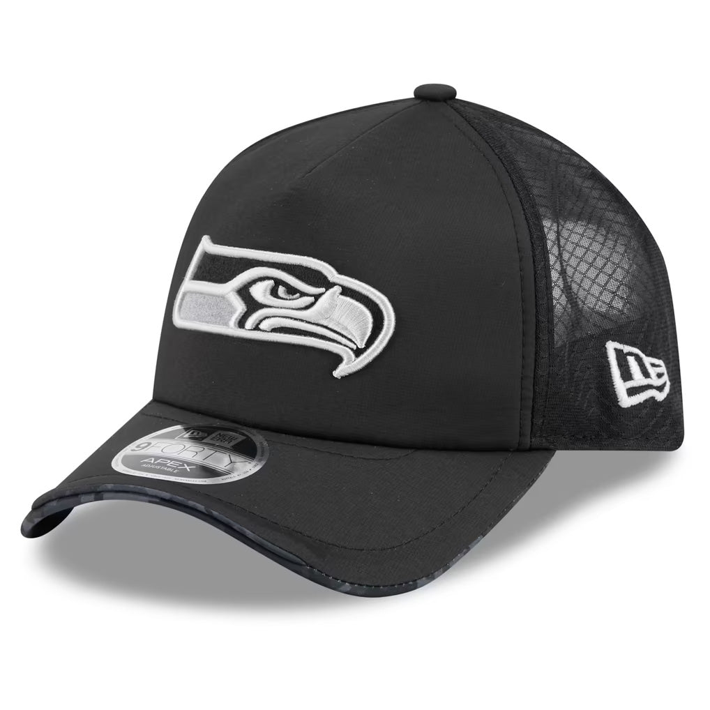 NFL Seattle Seahawks New Era 2026 Salute to Service Apex 9FORTY Snapback Hat- Black