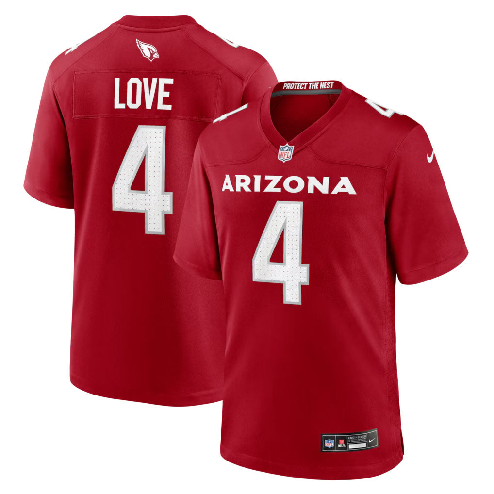 NFL Arizona Cardinals Jeremiyah Love Nike Home Game Jersey - Red