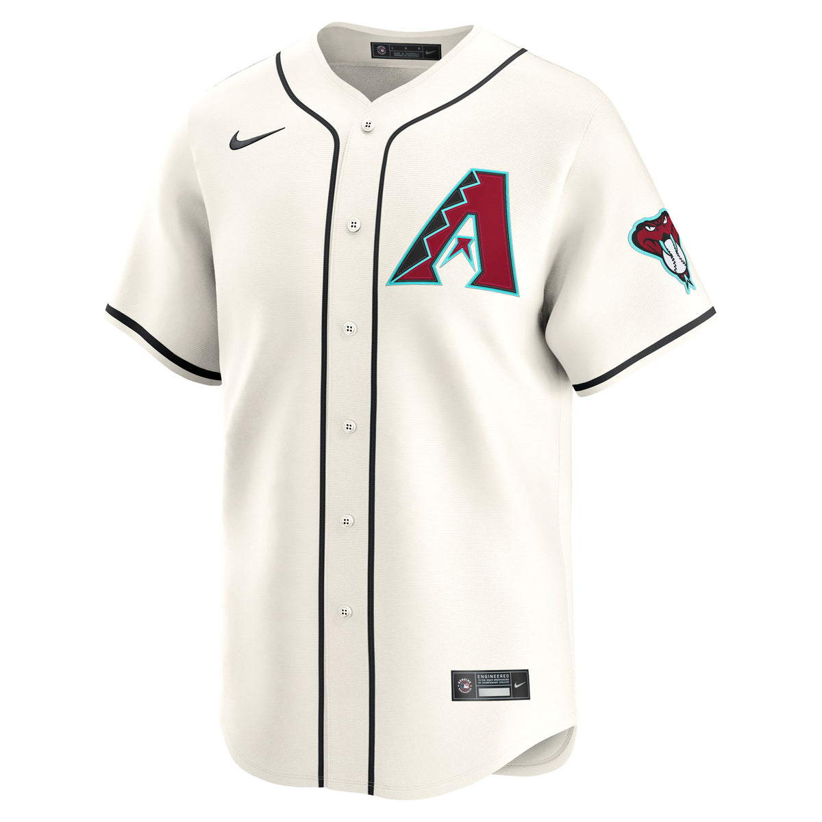 MLB Arizona Diamondbacks Custom Nike Home Limited Jersey - White
