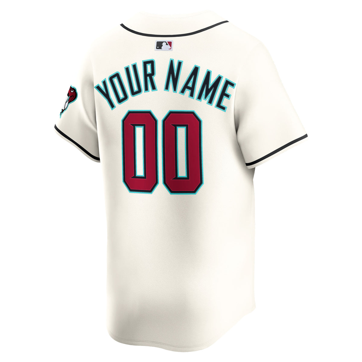 MLB Arizona Diamondbacks Custom Nike Home Limited Jersey - White