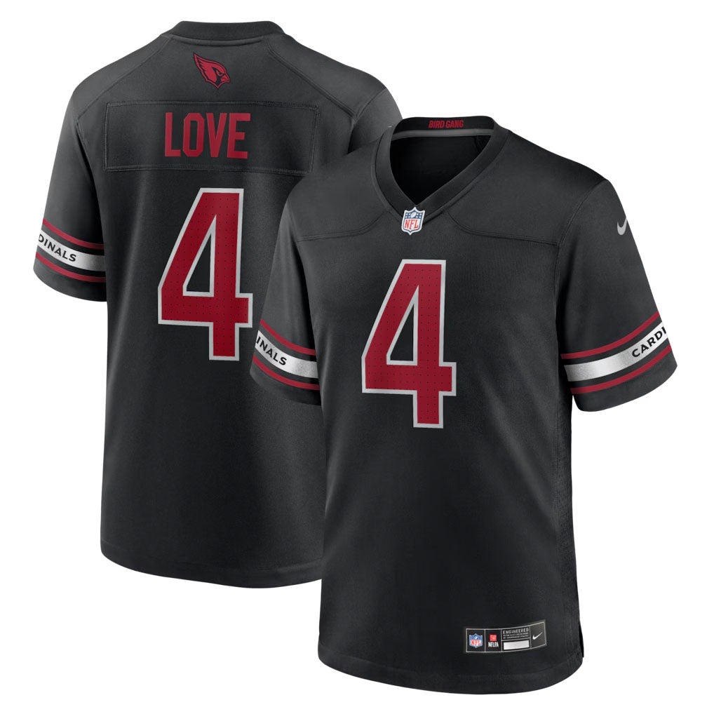 NFL Arizona Cardinals Jeremiyah Love Nike Alternate Game Jersey - Black