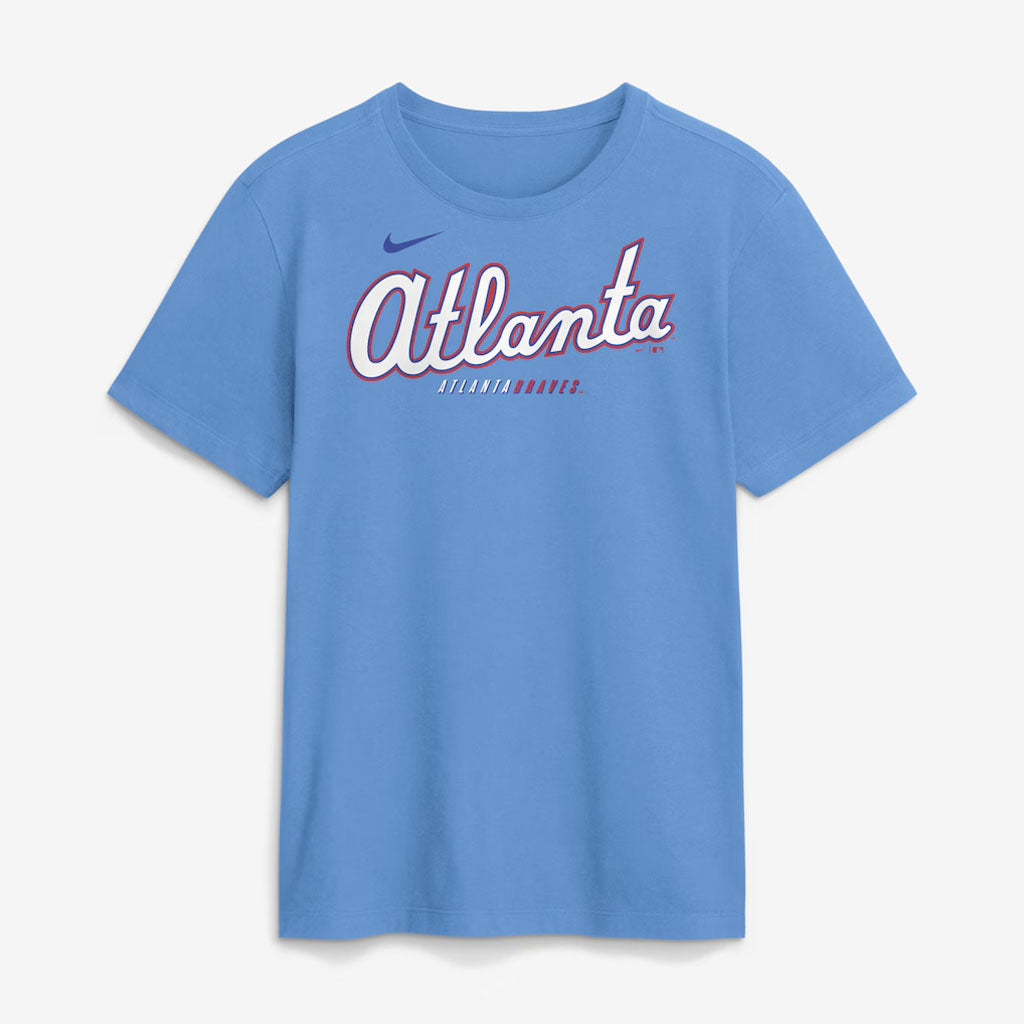 MLB Atlanta Braves Nike 2026 City Connect Wordmark T-Shirt - Blue